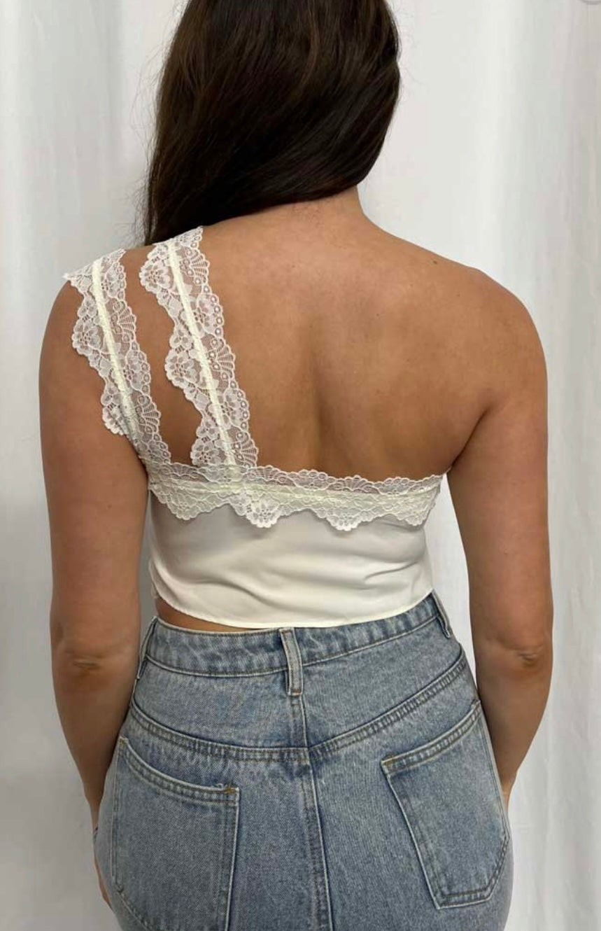 Ivory Lacy Top